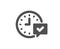 Time icon. Select alarm sign. Vector