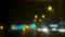 Time laps of blur colorful traffic night lighting movement of car driving on road