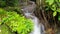 Time laps long exposure of small waterfall in beautiful rainforest at Phuket Thailand Beautiful nature landscape Abundant forest t