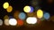 Time lapse abstract lights night car traffic bokeh background