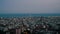 A time lapse of Barcelona, Spain from the evening to the night. It is sunset time and the sun is almost gone.