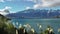 Time lapse of beautiful day at Lake Wakatipu near Queenstown