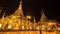 Time Lapse Beautiful Golden Shwedagon Pagoda Of Yangon Myanmar