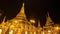 Time Lapse Beautiful Golden Shwedagon Pagoda Of Yangon Myanmar