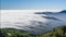 Time lapse beautiful mist flowing on valley