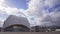 Time lapse beautiful modern spanish building Auditorio de Tenerife