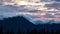 Time Lapse. Beautiful View of Canadian Nature with Mountains and Clouds