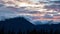 Time Lapse. Beautiful View of Canadian Nature with Mountains and Clouds