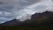 Time Lapse. Beautiful View of Canadian Nature with Mountains and Clouds