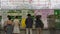 Time Lapse of Blurred Commuters using Ticket Machine at Busy Tokyo Metrorail System