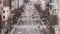 Time-lapse of car traffic transportation and people walk on Magnificent Mile shopping district of Chicago, United States