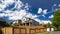 Time lapse of clouds and blue sky over luxury homes in Happy Valley Oregon 4k uhd