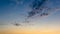 Time lapse of clouds movement with twilight sky