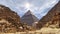 Time lapse with clouds over great pyramids at Giza Cairo in Egypt - Zoom In of Stone Pyramid