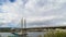 Time lapse of clouds over Portland Oregon with Tilikum Crossing and Marquam Freeway 4k uhd