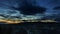 Time lapse of clouds over residential homes in city of Happy Valley, Oregon at Sunset