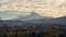 Time Lapse of clouds rolling over Mt Hood in Hood River Oregon Fall Season 4k