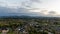 Time lapse of clouds and sunset over homes in Happy Valley Or early Fall Season