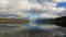 Time Lapse of Clouds and with Water Reflection along Columbia River Gorge 4k