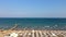 Time lapse of crowded beach