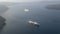 Time lapse of cruise ships in Santorini port