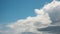 Time-lapse of cumulus and cirrus clouds forming