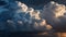 Time-lapse of Cumulus Clouds Building and Dissipating over a Sunset Sky