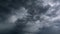 Time lapse of Dark cloud storm with thunder