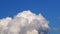 Time lapse. Dramatic cloudscape. Blue sky white clouds. Heavenly skies clouds. Cloudscape sunny day.