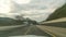 Time lapse of a driving on the longest German Autobahn A7 on the site between Fulda and Kassel.