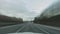 Time lapse of a driving on the longest German Autobahn A7 on the site between Fulda and Kassel.