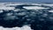Time lapse of floes drifting in winter sea
