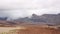 Time lapse of the fluffy clouds covering the tops of the mountains, Spain