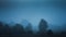 Time-lapse of foggy autumn landscape