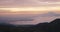 Time lapse of foggy mountain in Dieng Plateau