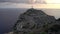 Time lapse of the Formentor lighthouse, Formentor peninsula, in Mallorca, Spain