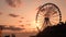 Time lapse of the great wheel at sunset, Pier 57, Seattle, Washington, USA