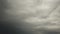 Time Lapse of a heavy gray sky with nimbostratus clouds carried by the wind