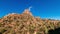 Time lapse of Hiking trail in Scottsdale, Arizona with hikers and cactus