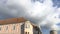 Time lapse house under the clouds