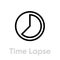 Time Lapse icon. Editable Vector Outline