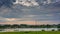 Time lapse of lake view and clouds