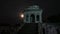 Time lapse Mandu India with moon, afghan ruins of islam kingdom, mosque monument and muslim tomb.