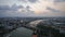 Time Lapse Memorial Bridge, Phra Phuttha Yodfa Bridge, Phra Pok Klao Bridge at sunset