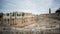 Time Lapse of Merida Roman Theatre, cloudy sky