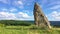 Time - lapse - Millennium menhir on the hill