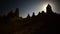 Time Lapse of Moon Rise at Tronas Pinnacles California Desert - 4K