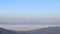 Time lapse of Morning fog on mountain