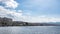 Time lapse motion of ferry boats docking and departing Konak Pier on izmir gulf.