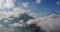 Time lapse of mountain view with moving cloud